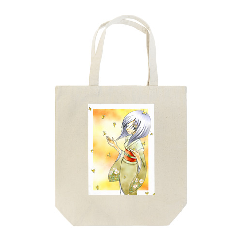 銀杏舞う大和撫子 Tote Bag