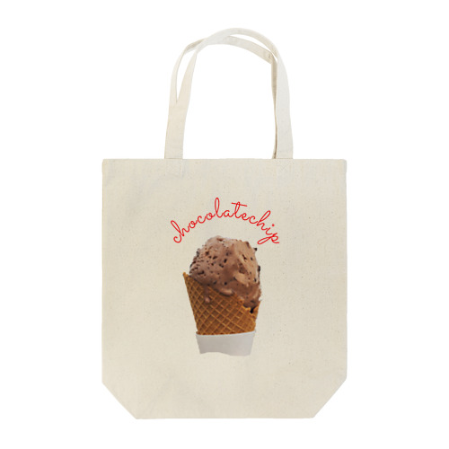 chocolate chip ice cream Tote Bag