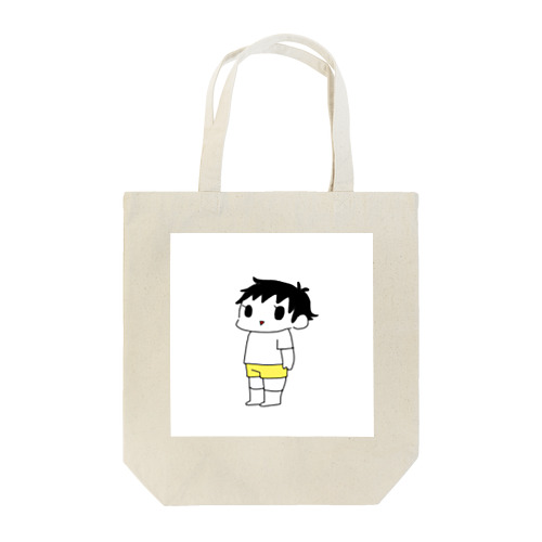 黄色い短パンの男の子 Tote Bag