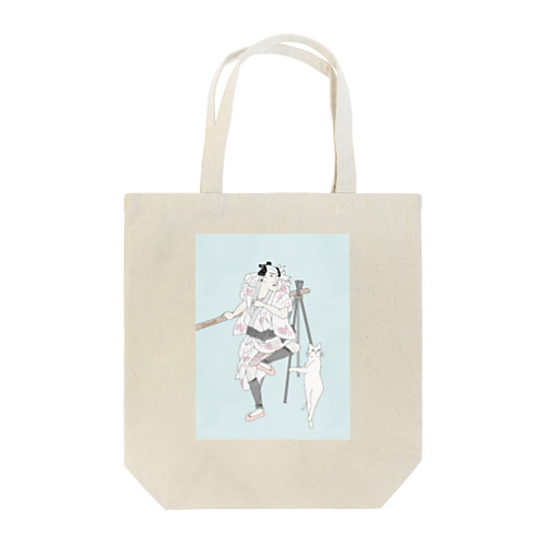 バレエ男子とバレエ猫 Tote Bag