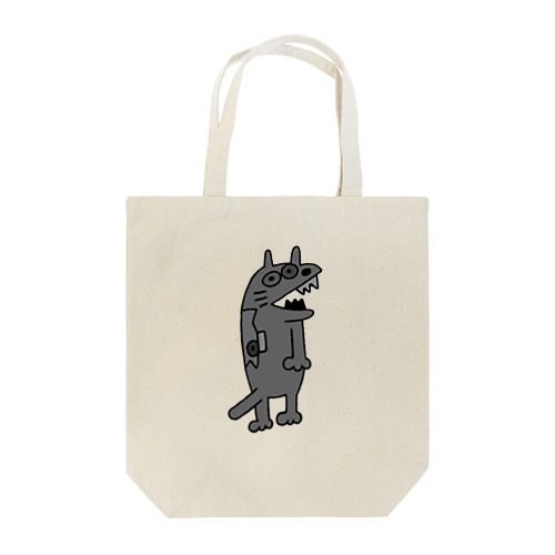 やべえ柄のキテレツねこ（魚柄） Tote Bag