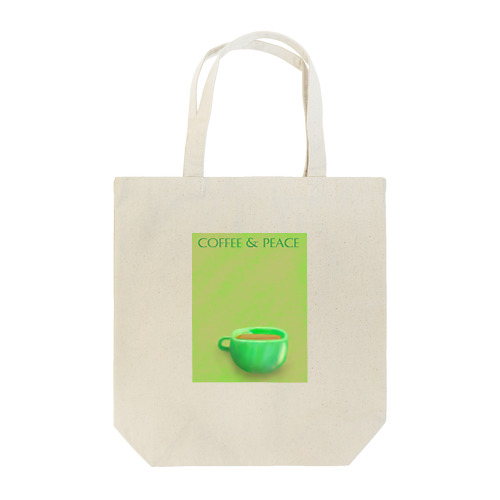 coffee & peace Tote Bag
