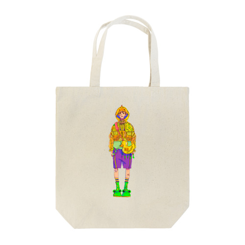 雨の日を楽しむ男の子 Tote Bag