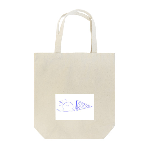 落っこちたアイス Tote Bag