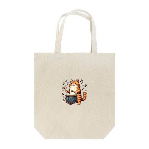 太鼓・ネコ Tote Bag