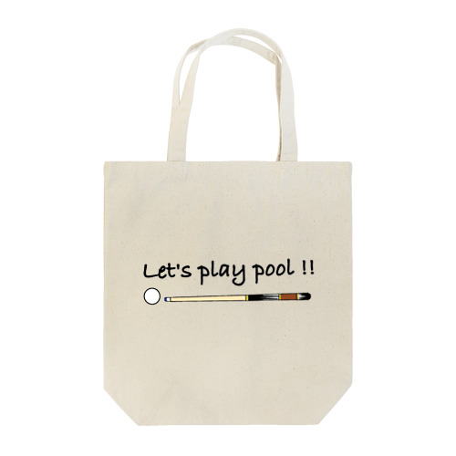 Let’s play pool !!ビリヤードデザイン トートバッグ