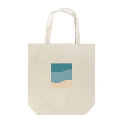 海の3色ブロック Tote Bag
