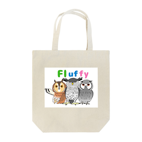 Fluffy Fluffyロゴ Tote Bag