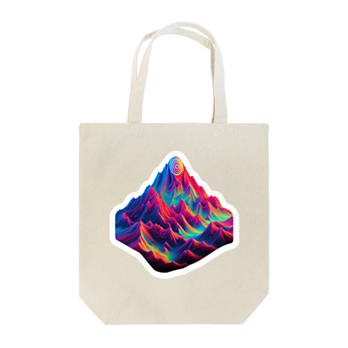 psychedelic mountain トートバッグ