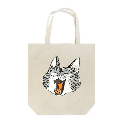 キジトラねこ　あくび Tote Bag