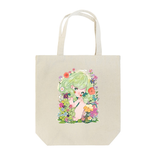 フラワーヘアのガーディアン Tote Bag