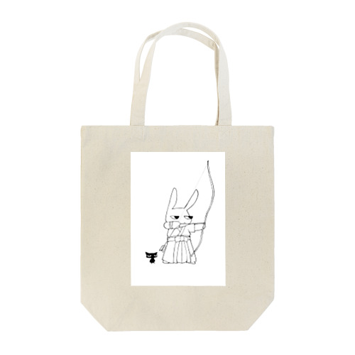 ウサギの弓道 Tote Bag