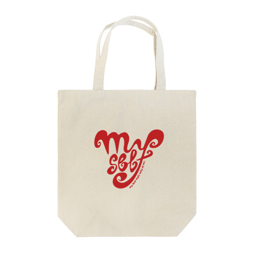 logo tote bag / red トートバッグ