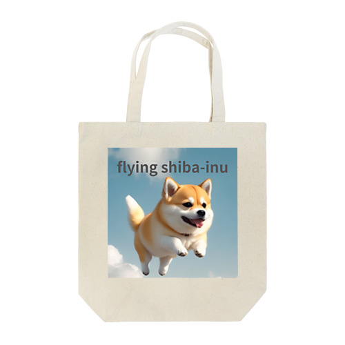 flying shibaｰinu Tote Bag