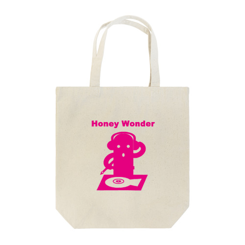 Honey Wonder DJはにわピンク トートバッグ