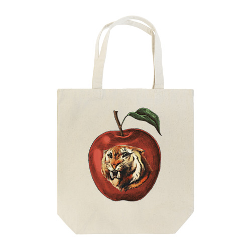 虎とりんご_Tiger&apple Tote Bag
