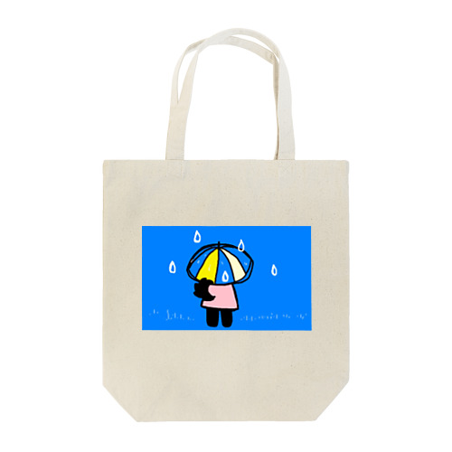 雨の日のクローネちゃん Tote Bag