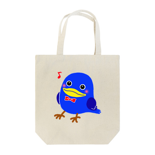 Happy blue bird Tote Bag