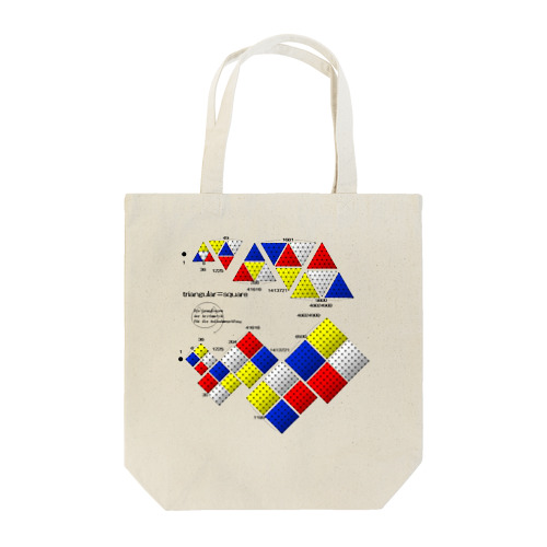 三角数＝四角数 Tote Bag