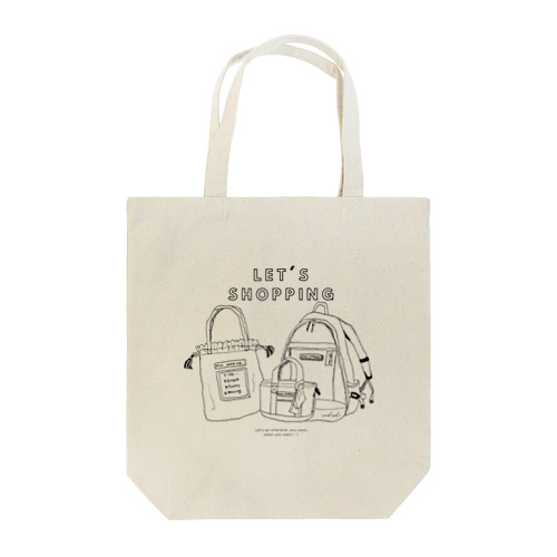 お買い物を楽しもう！ Tote Bag