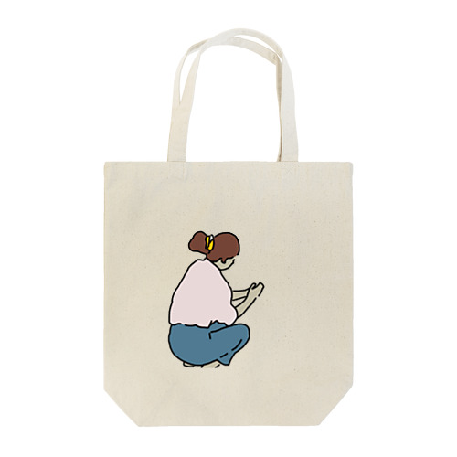 しゃがみガール Tote Bag