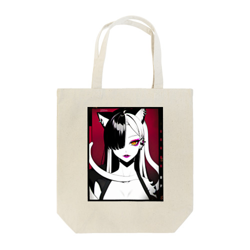 白蛇と獣耳の女性 Tote Bag