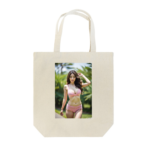 「海辺の恋模様: AI美女のビーチウェア・ファンタジー」vol248 トートバッグ