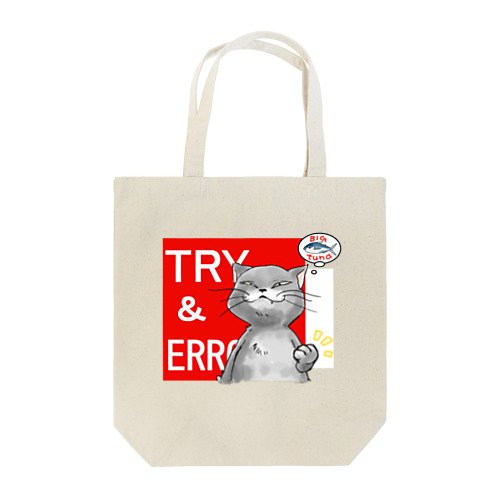 Tryニャンコ Tote Bag