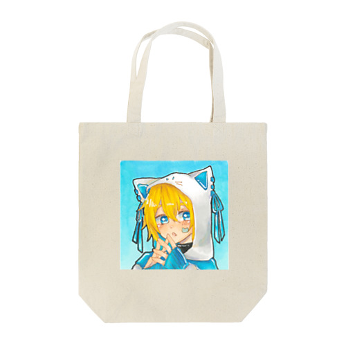 水色ネコくん Tote Bag