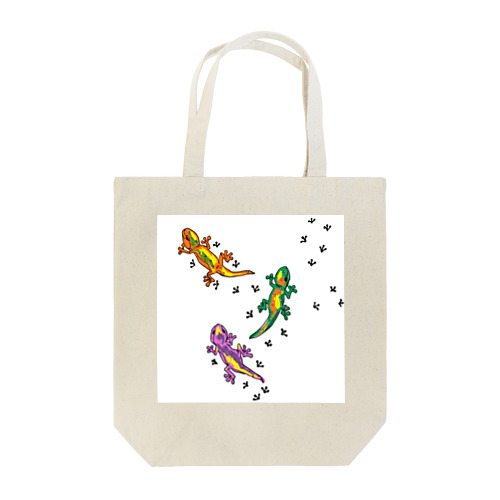 トカゲの散歩 Tote Bag