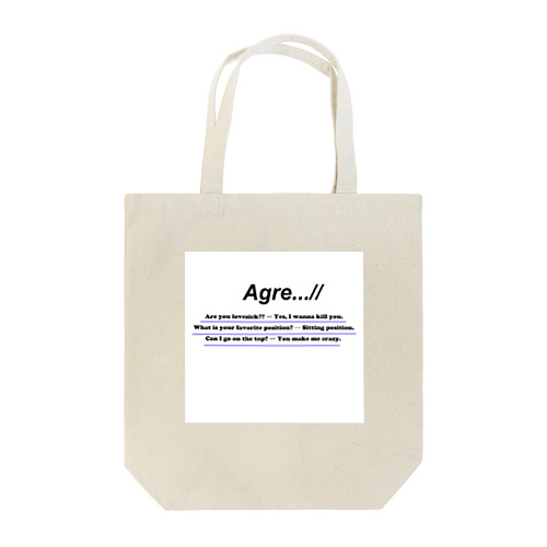 Agre...//　lovesick Tote Bag