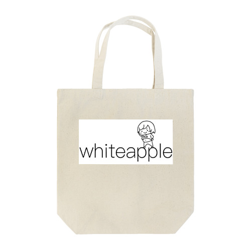 whiteapple(黒Ver) トートバッグ