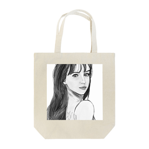 lady2 モノクロ Tote Bag