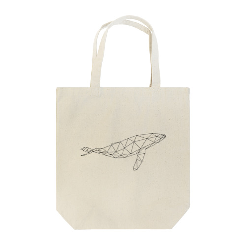 【動物ポリゴン　クジラ】 Tote Bag
