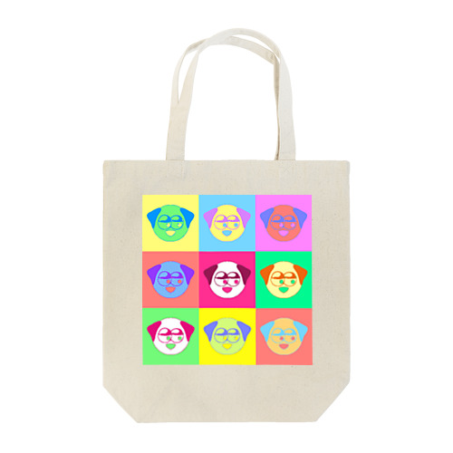 Cute colorful dog 111 Tote Bag