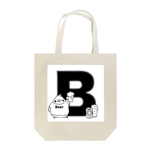 ふくよかオカメのイニシャルグッズ【B】 トートバッグ