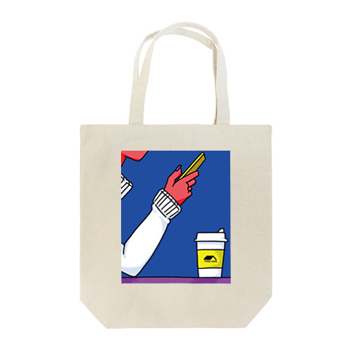 統合カフェにて Tote Bag