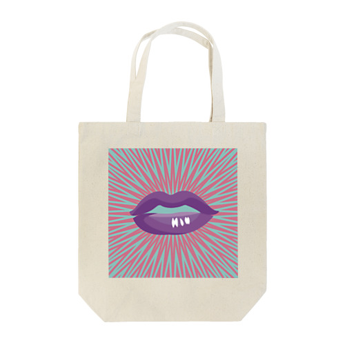 紫の唇 Tote Bag