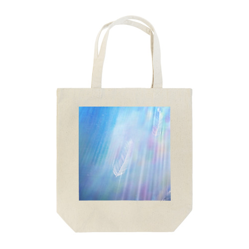 WIngs in flowing Rainbow Tote Bag