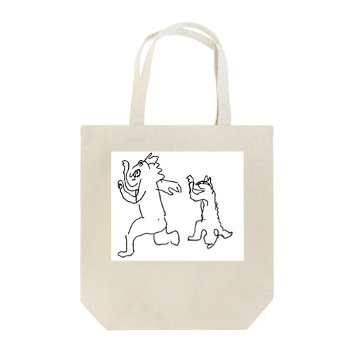 ドラゴンとねこ Tote Bag