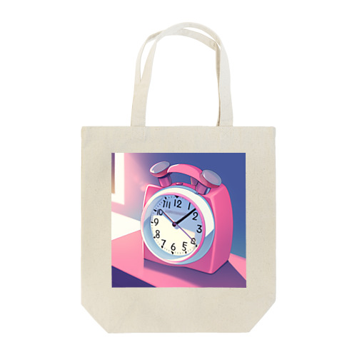 ピンク置き時計 Tote Bag