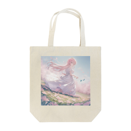 草原の少女 Tote Bag