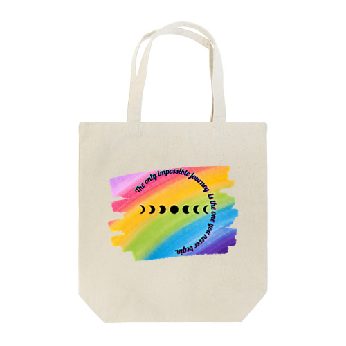 満ち欠ける月rainbow Tote Bag