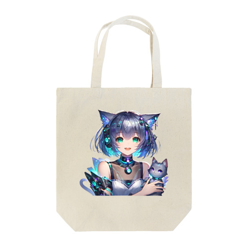 未来の猫耳少女『ピク』 Tote Bag