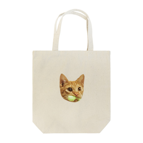 ねこじゃらしくわえた猫 Tote Bag