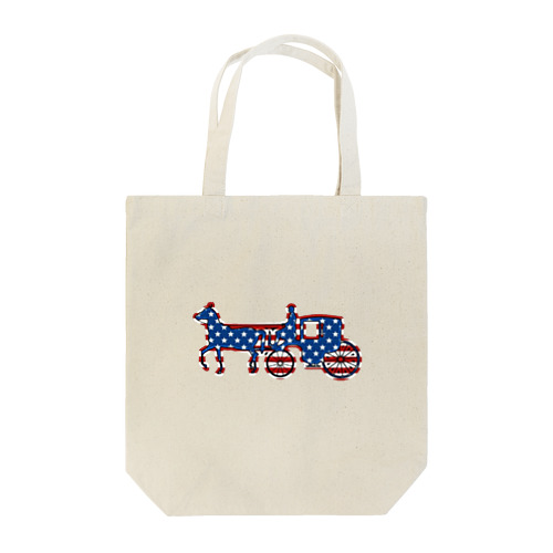 馬車　Flag of the United States トートバッグ