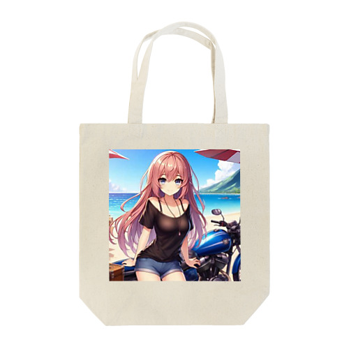 駆けるバイク女子❣️ Tote Bag