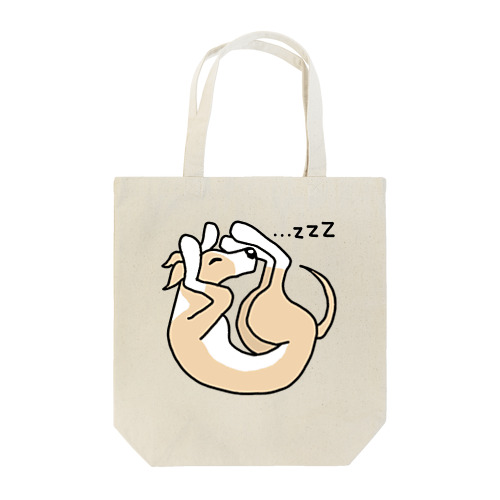 Sleeping Italian Greyhound トートバッグ