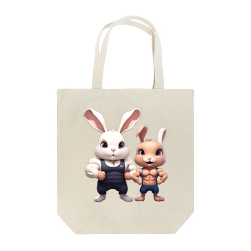 筋肉隆々のウサギ達 Tote Bag