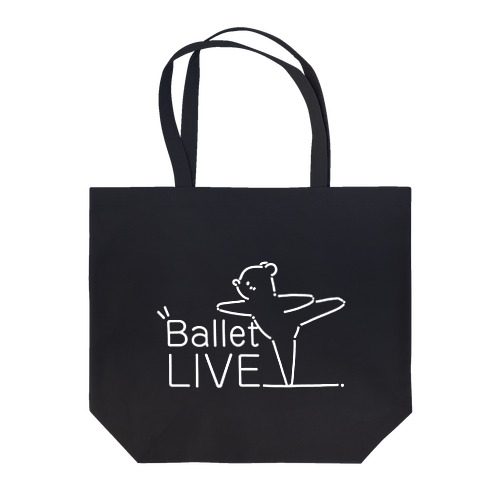 Ballet LIVE ロゴ(白) トートバッグ